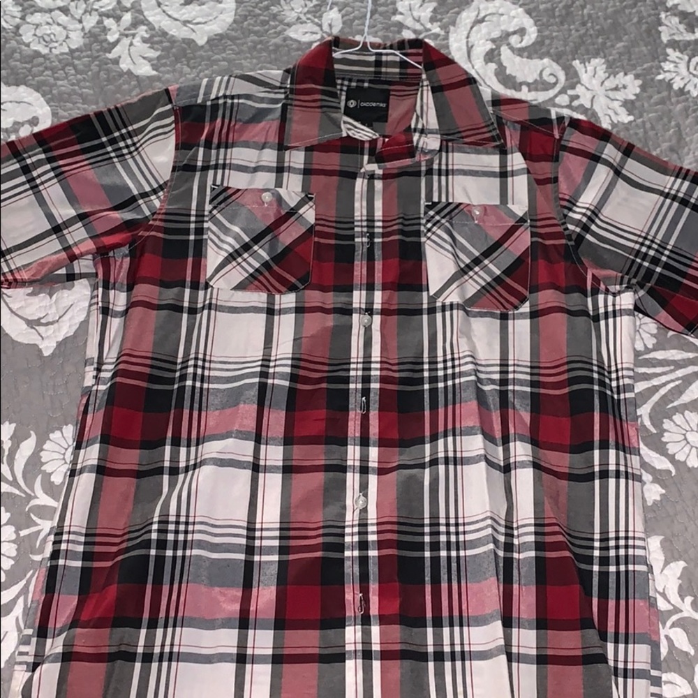 Red Button Up